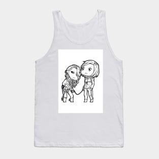 Wynhaught + Cuffs Chibi Tank Top